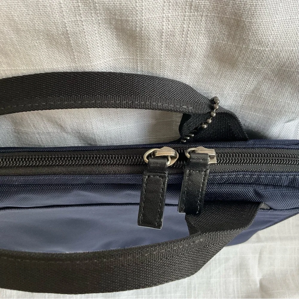 COACH | Rare Top Handle Black Nylon & Leather Tablet Case Bag